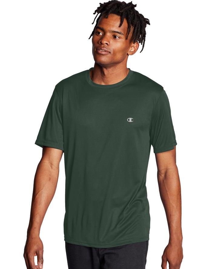 Camiseta Champion Hombre - Double Dry® ( Verde Oscuro ) 3205476-OU